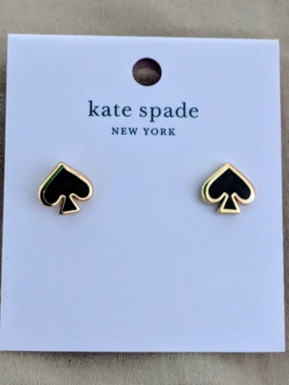Black And Gold Kate Spade Earrings